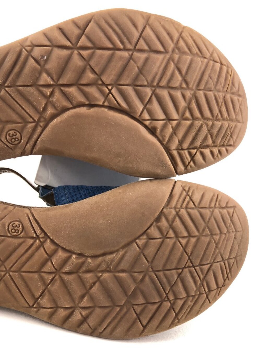Miz Mooz Fiona Blue Leather Sandals - Picture 11 of 14